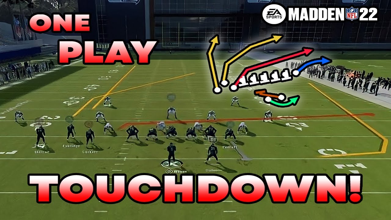 BEST ONE PLAY TOUCHDOWN IN MADDEN 22!!!