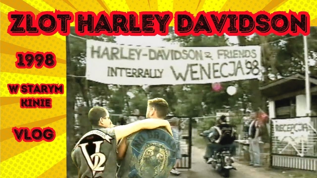 Zlot Motocykli Harley Davidson Wenecja 1998 + Ślub Harleyowca Wrocław