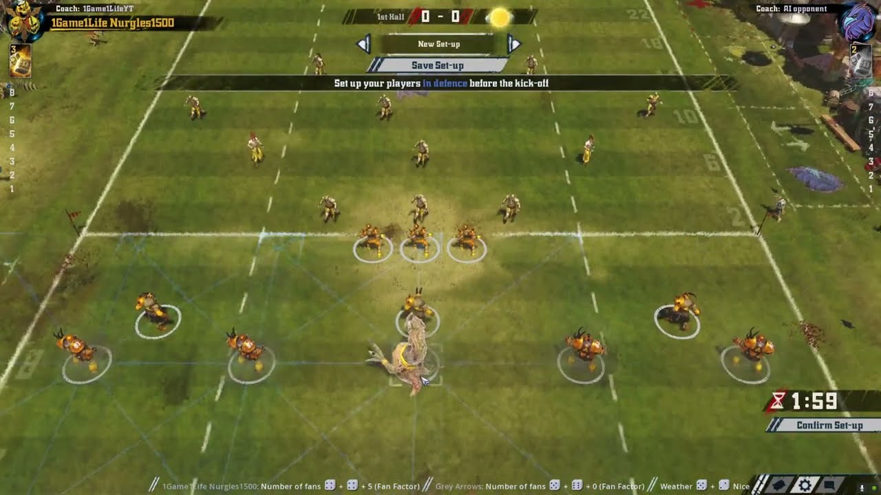 Blood Bowl 2 - Nurgles Low TV Rosters and Positioning Guide