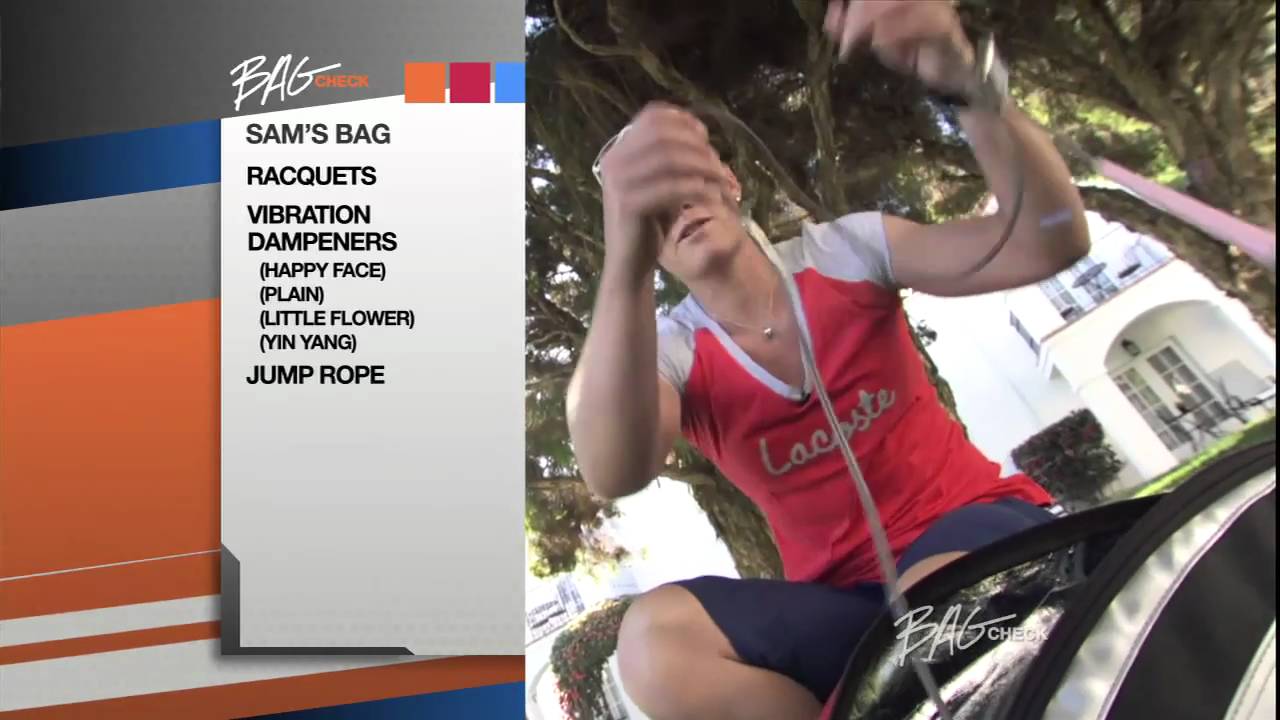 Sam Stosur Bag Check