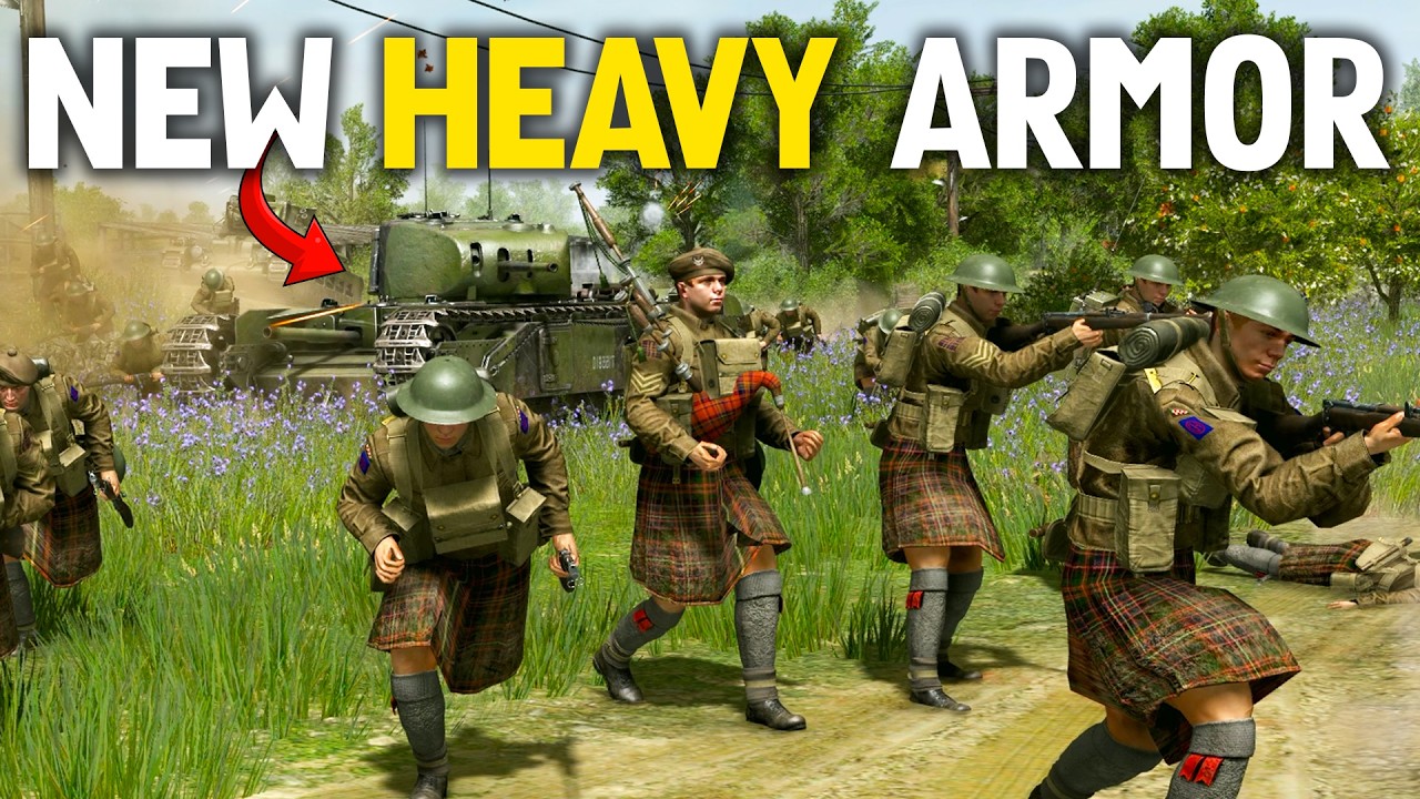 TANK COMBAT w/ NEW BRITISH ARMOR in Gates of Hell.. is FANTASTIC | Finest Hour DLC WW2 RTS