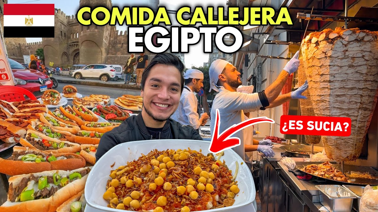 Probando COMIDA CALLEJERA en EGIPTO 🇪🇬 ¿Es “SUCIA” como dicen?
