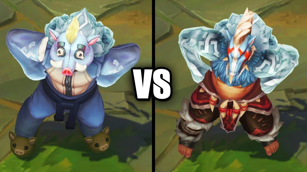Definitely Not Udyr VS Primal Udyr Skins Comparison Rework 2022 (League of Legends)