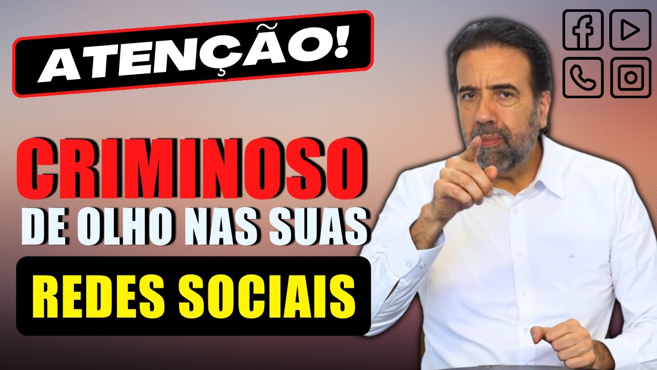 CUIDADO! TEM CRIMINOSO DE OLHO NAS SUAS REDES SOCIAIS | NÃO CAIA NA ROUBADA
