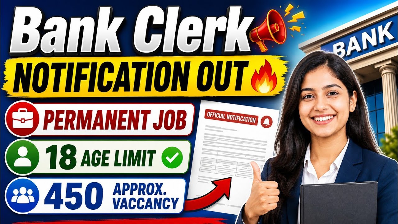 Bank Clerk 🥳 Notification Out 🔥 