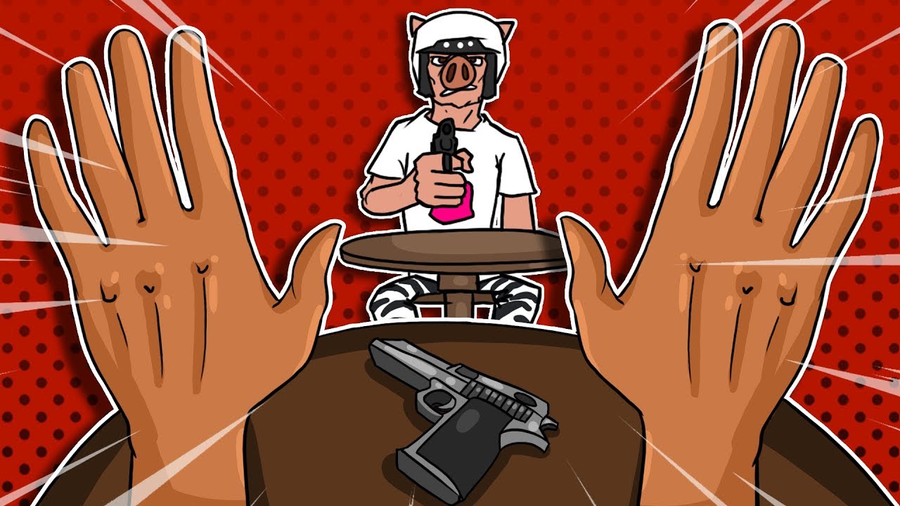 The Ultimate Gun Duel,  Best $2 Game Ever! - Hand Simulator Funny Moments