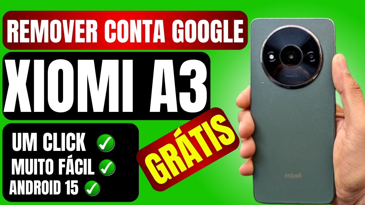 COMO REMOVER CONTA GOOGLE XIOMI REDMI A3  - DESBLOQUEIO CONTA GOOGLE XIOMI REDMI A3 FRP