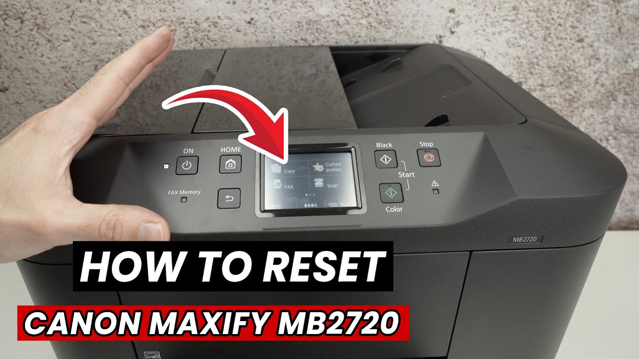 Как сбросить настройки принтера Canon MAXIFY MB2720