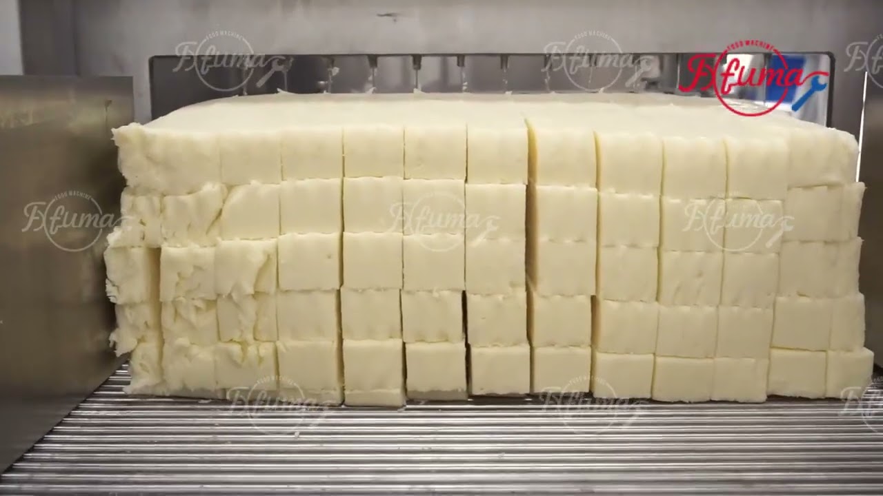 Double-Cut Mozzarella Cheese Strips/Cubes Cutting Machine - FXFM MACHINE