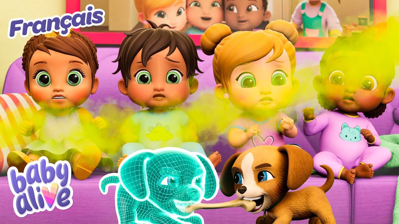 Chien Puant et Son Clone! 🐶🤖 | Vidéos pour bébés | Baby Alive Français ⭐️ Dessin Animé Pour Bébé