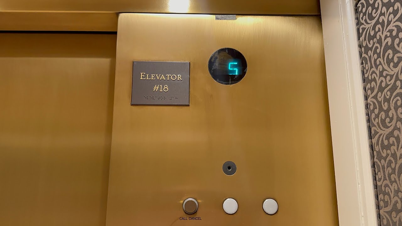 Elegant Otis Elevonic 311 Traction Elevators | Loew's Portofino Bay (West Guest Wing) | Orlando, FL