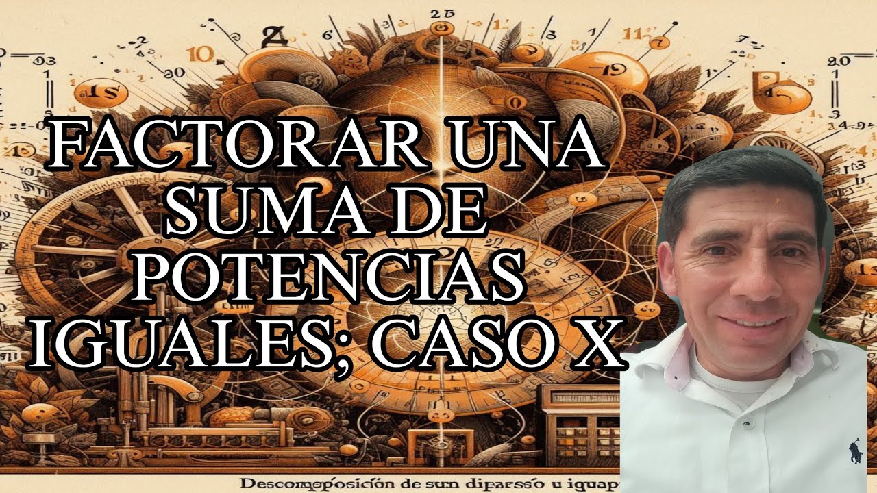 FACTORAR UNA SUMA DE POTENCIAS IMPARES IGUALES #algebra #factorizacion #matematicas #educación 
