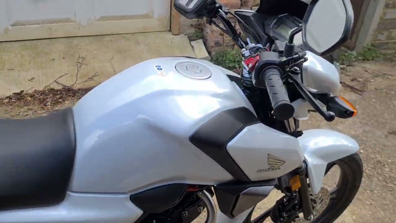 2021 Honda CB125F Black Widow exhaust 200mm