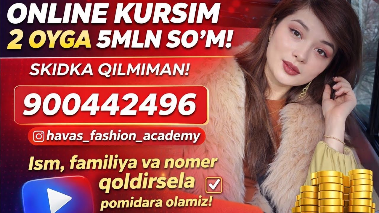 0 dan MODA BIZNESI! | 2 Oylik Online Kurs | Havas Fashion Academy