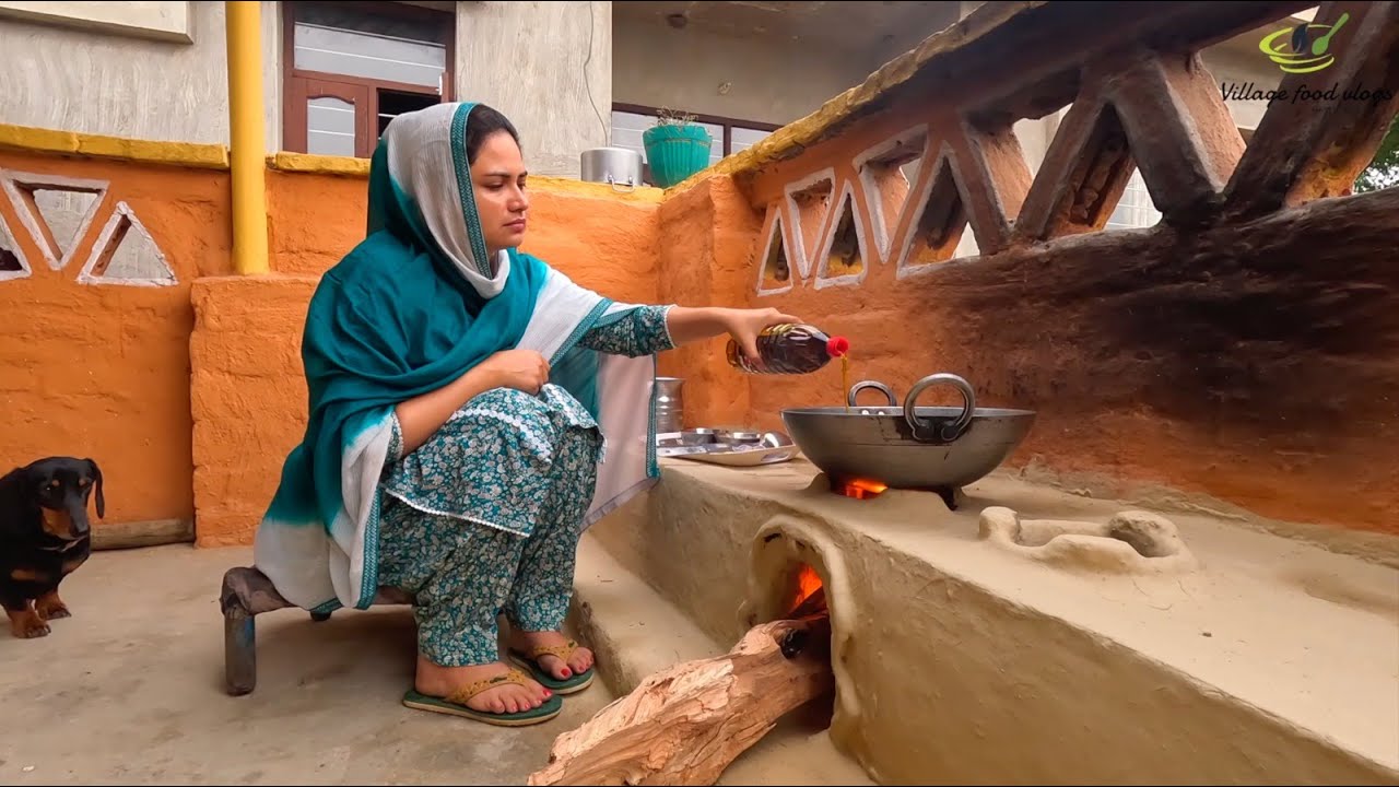 Chickpea flour halwa | Vesan da kad'ha | Village food vlogs