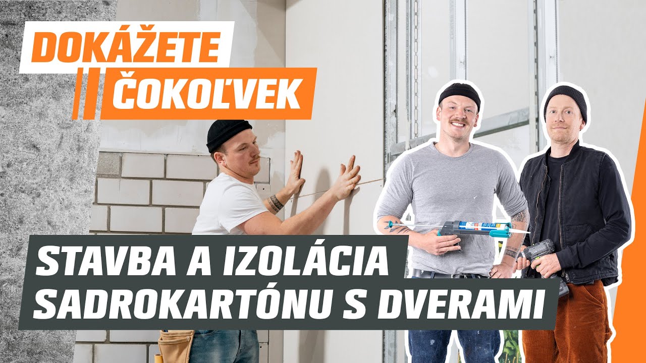 Sadrokartón - Všetko, čo potrebujete vedieť na montáž a izoláciu dvojplášťovej steny s dverami