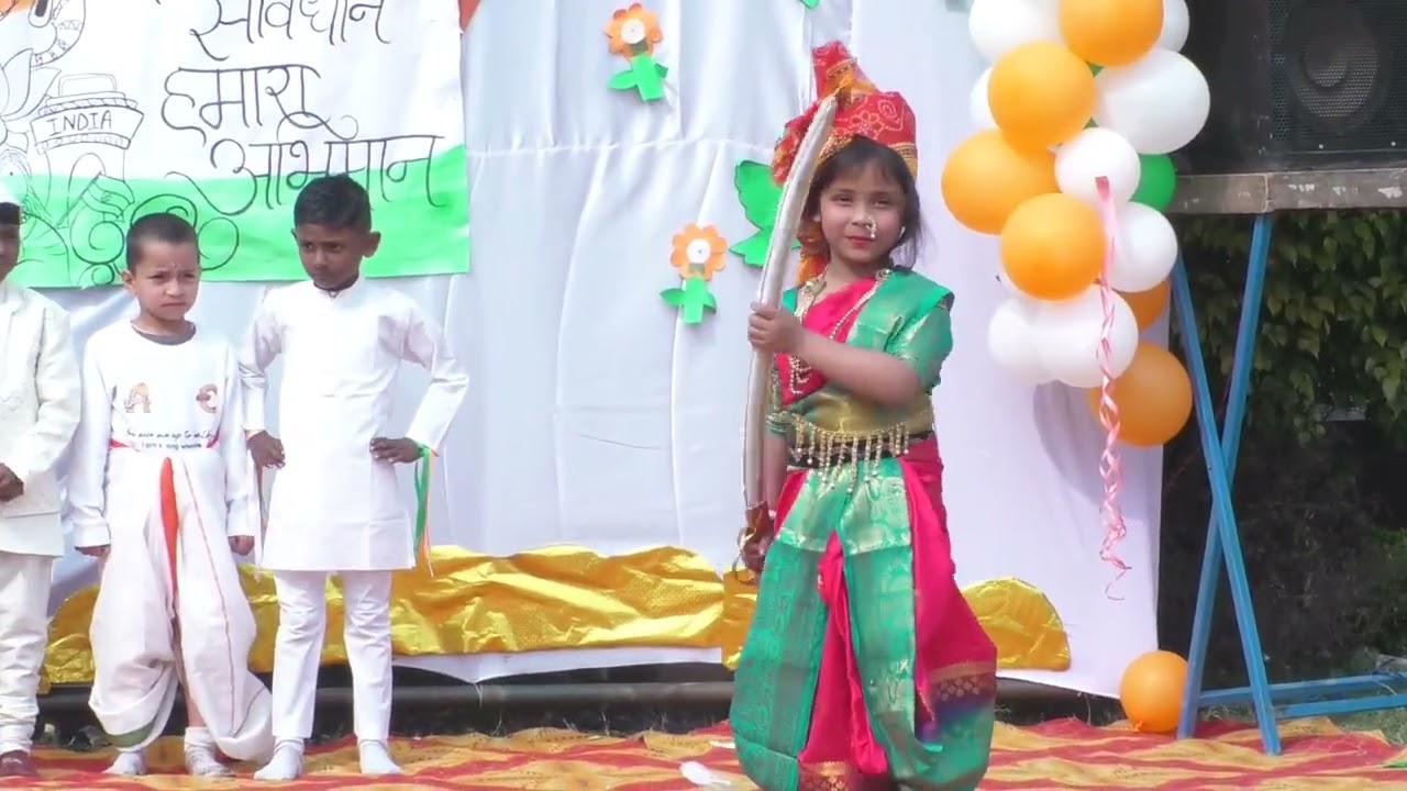 A beautiful performance by an LKG student on Republic Day