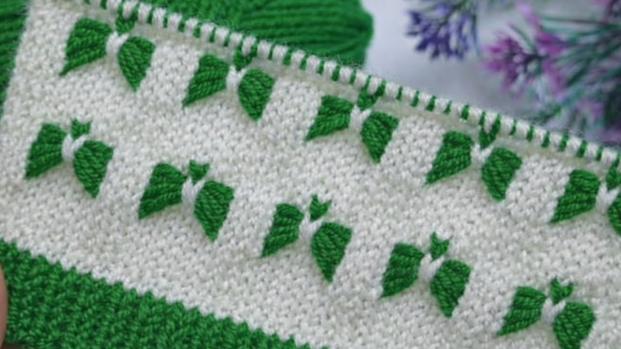 2 रंग का शानदार स्वेटर डिजाइन/Two Colour Sweater Design/Double Colour knitting/Do Rang ka design|