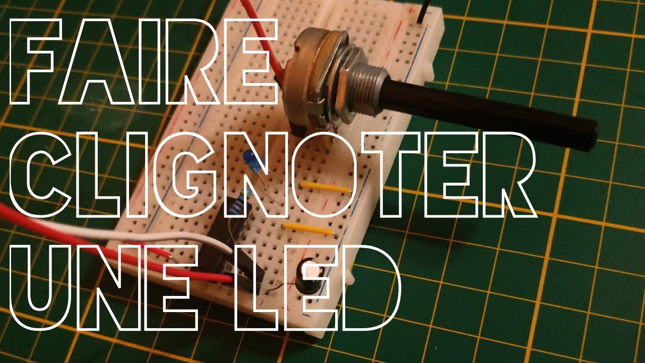 Comment faire clignoter une LED avec un circuit intégré CD40106