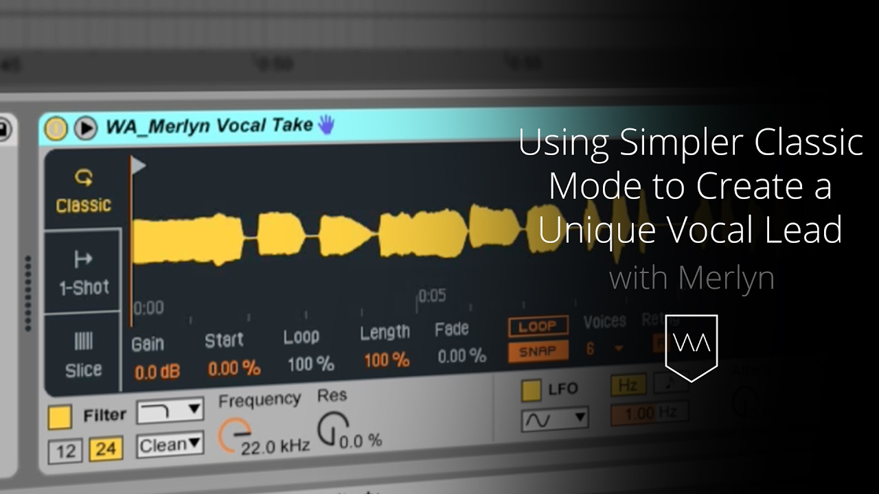 Using Simpler Classic Mode to Create a Unique Vocal Lead