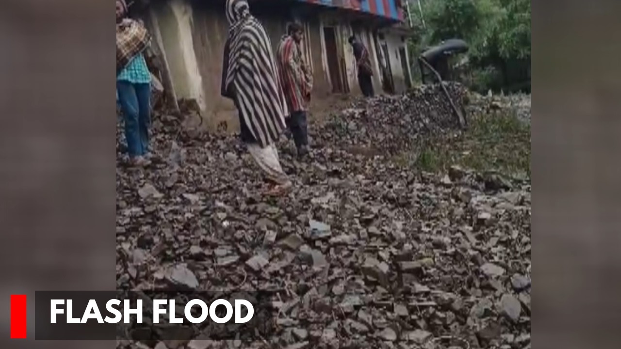 Flash Flood-Like Surge Hits Batohi Area in Reasi, many houses damaged