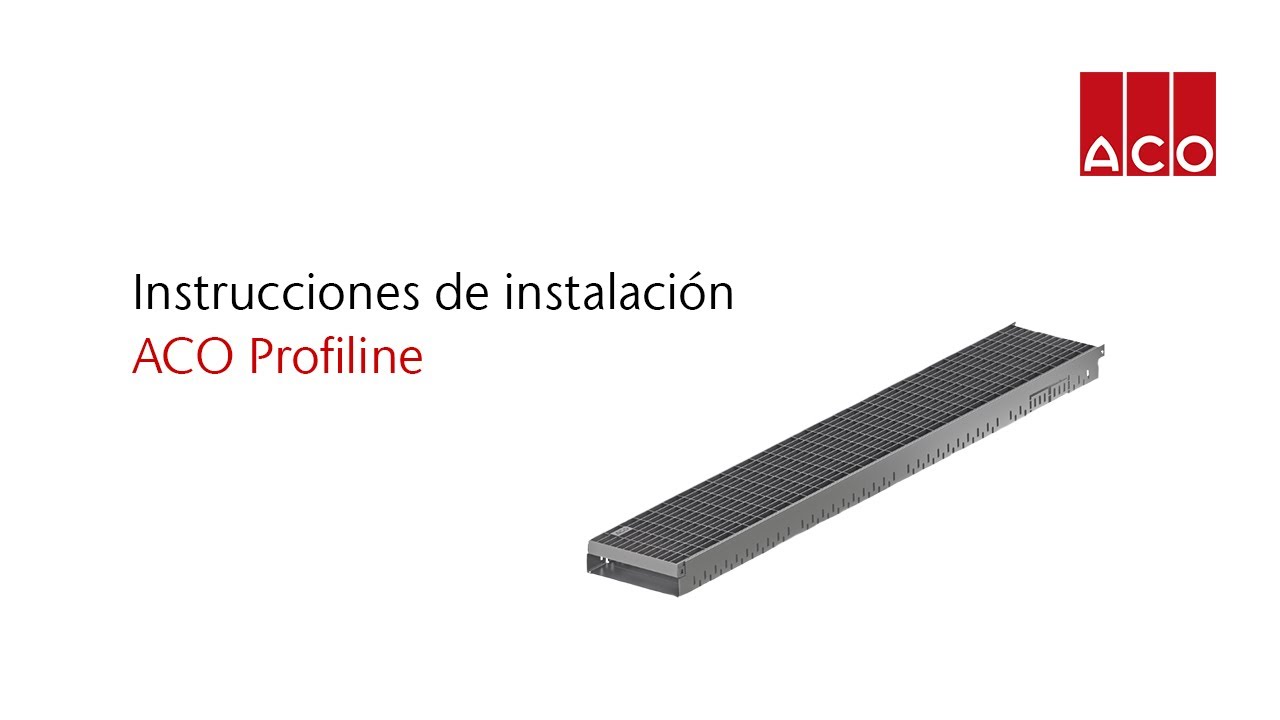 ACO | Instalación canales Profiline
