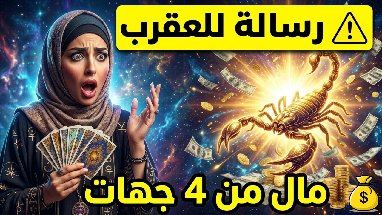 توقعات برج العقرب 🦂 صفي ذهنك 💥واستقبل الخيرات والمفاجآت 🎁مال من اربع جهات 💰 رجوع المنفصلين 🎯 روحانيا