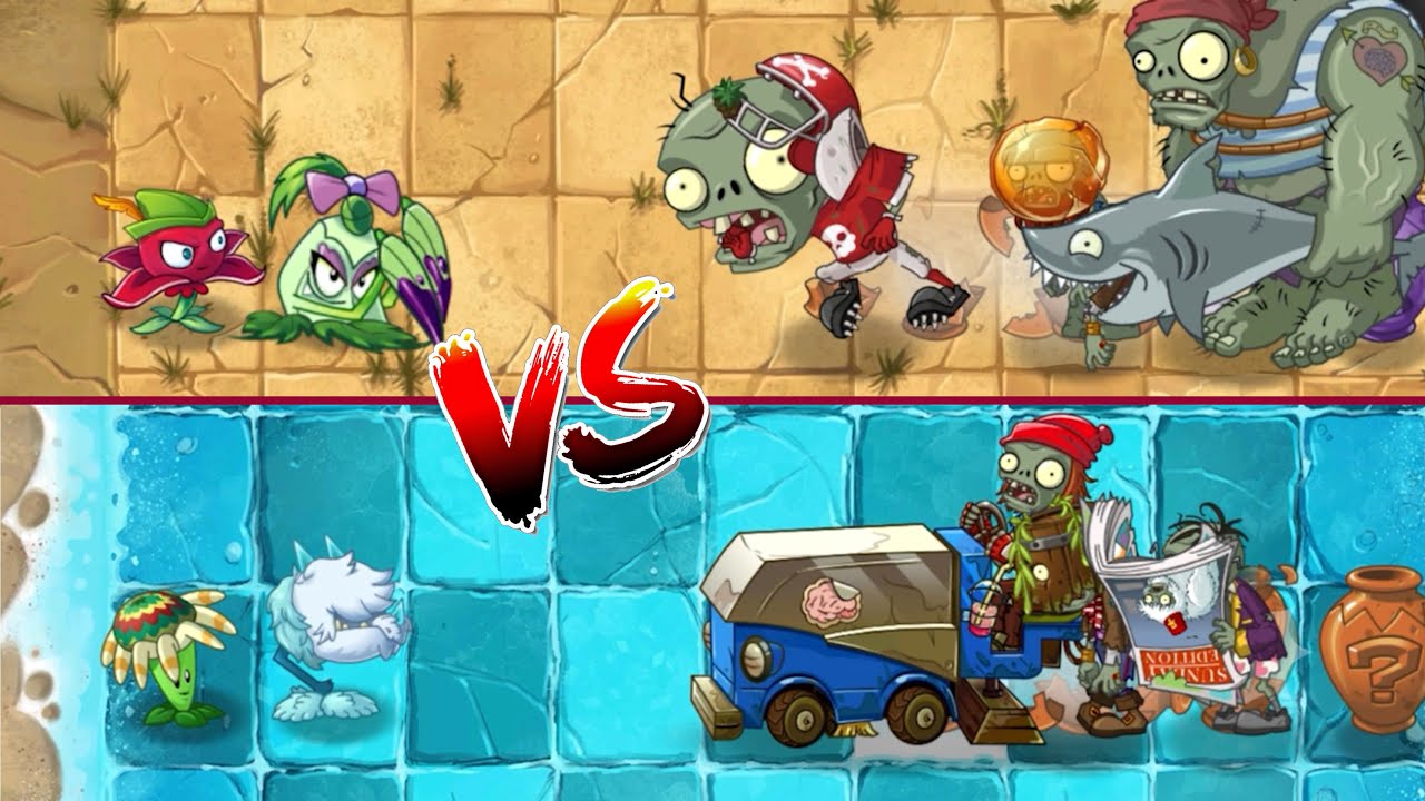PvZ 2 - Plant Couple Team VS 4 Vase Breaker Zombies -  p12 - Who's the stronger ? 