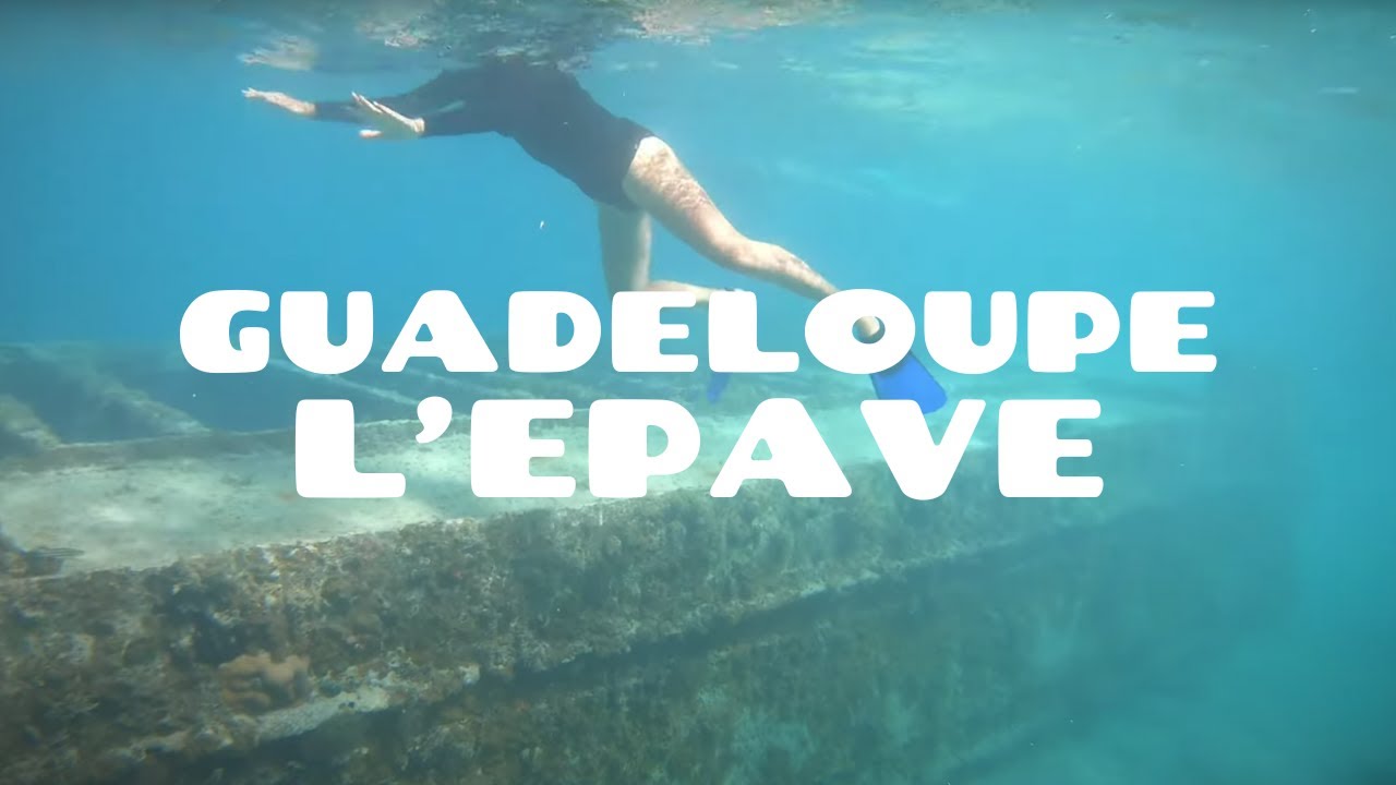 Guadeloupe - l'épave - ilet caret - 4k snorkeling