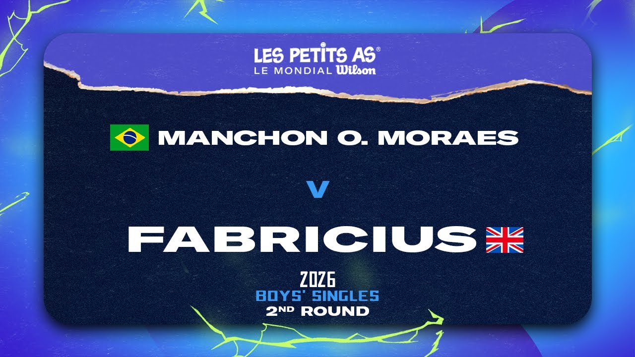 Les Petits As 2026 | Boys Singles R2 | Arthur MANCHON DE OLIVEIRA MORAES vs. Frederick FABRICIUS