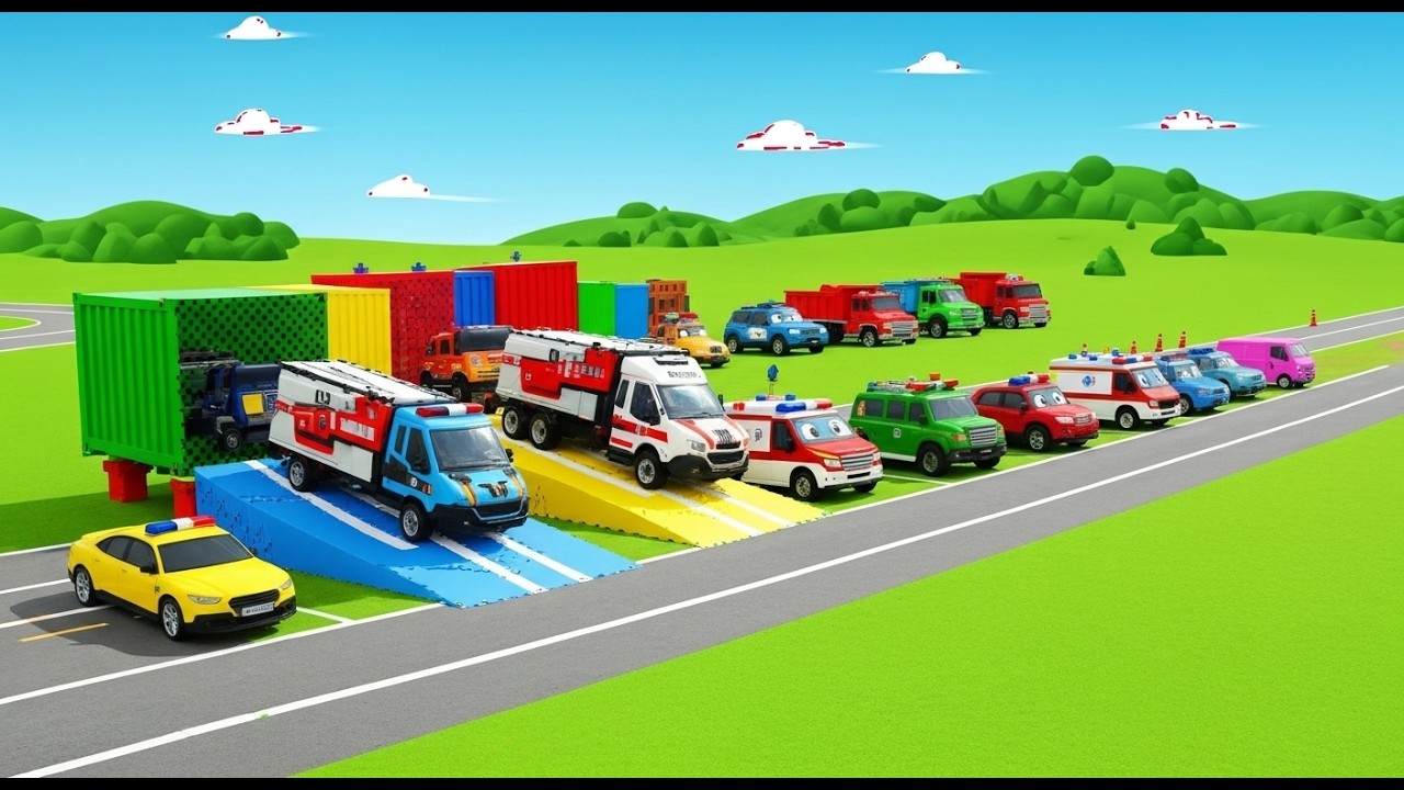 Garage with Colors – COLOR VAN FLEET TRANSPORT with DOUBLE HEAVY HAULER | MERCEDES & MAN EDITION