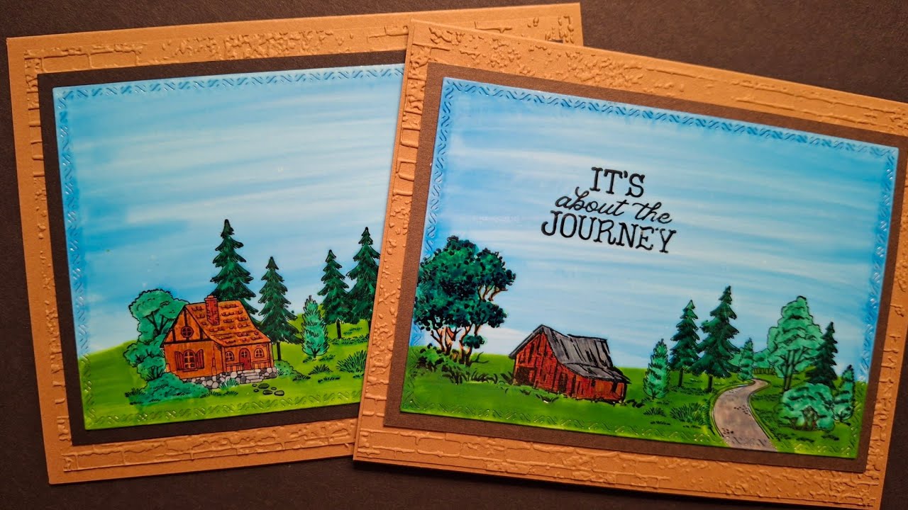 Необузданная красота и пейзажи в рамках - открытка для конкурса Photo Paper Challenge #stampinup