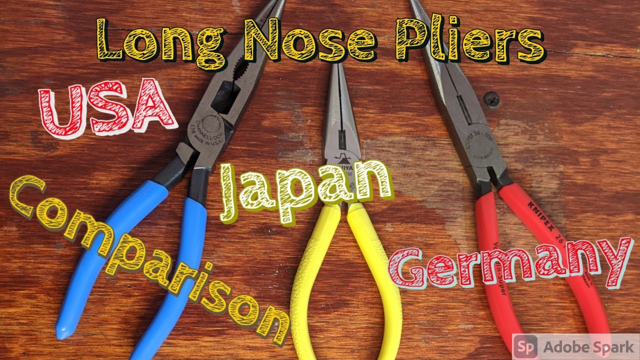 All of My Long Nose Pliers Channellock Knipex Fujiya USA Japan Best Affordable Needle Nose Pliers