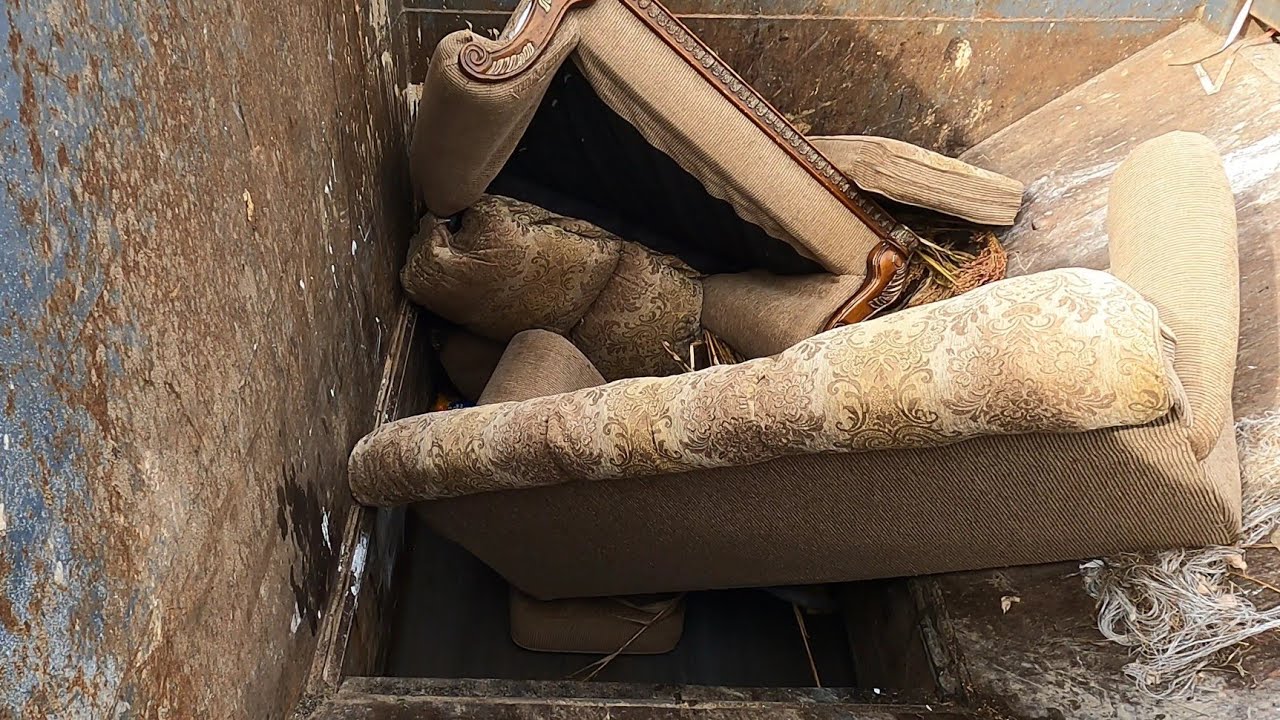 Couch & Garbage Crush! Satisfying Compactor ASMR