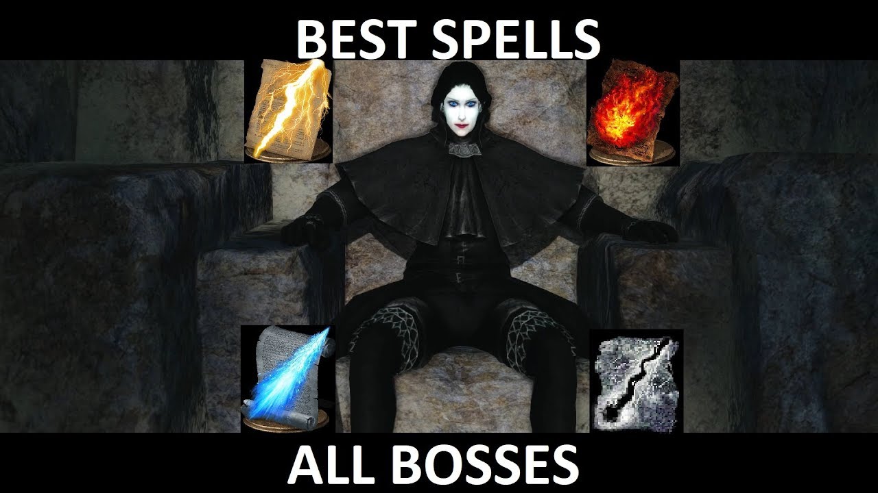 DARK SOULS 2 BEST SPELLS VS ALL BOSSES (SOLO, NG+7, NO DAMAGE)