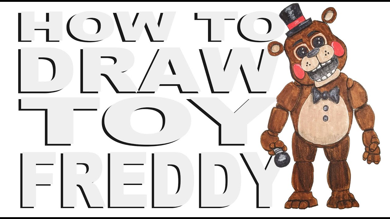 How to draw Toy Freddy (FNaF)