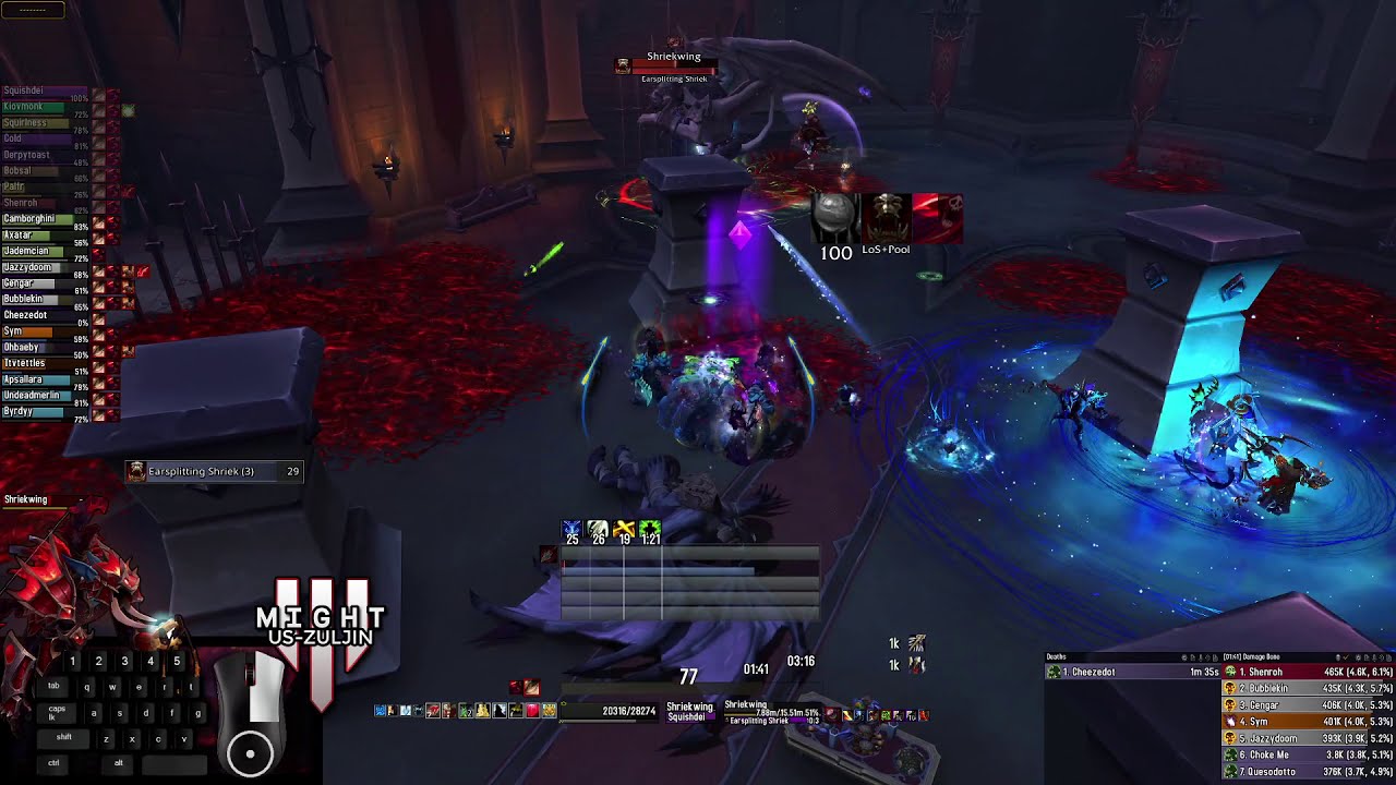 Might - Castle Nathria - Heroic Shriekwing, Marksmanship PoV