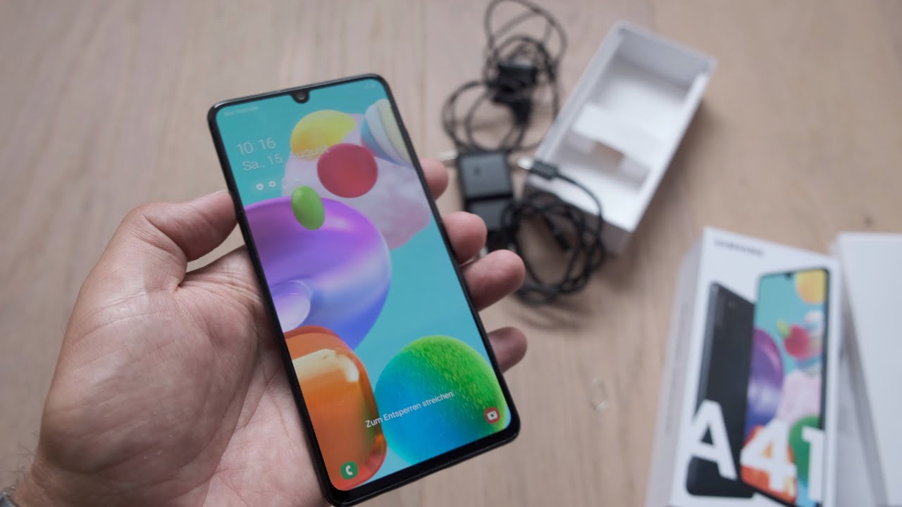 Samsung A41 unboxing