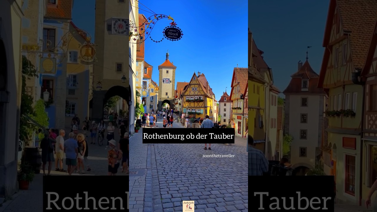 Rothenburg ob der Tauber | Must visit old town in Germany 🇩🇪 #germanytravel
