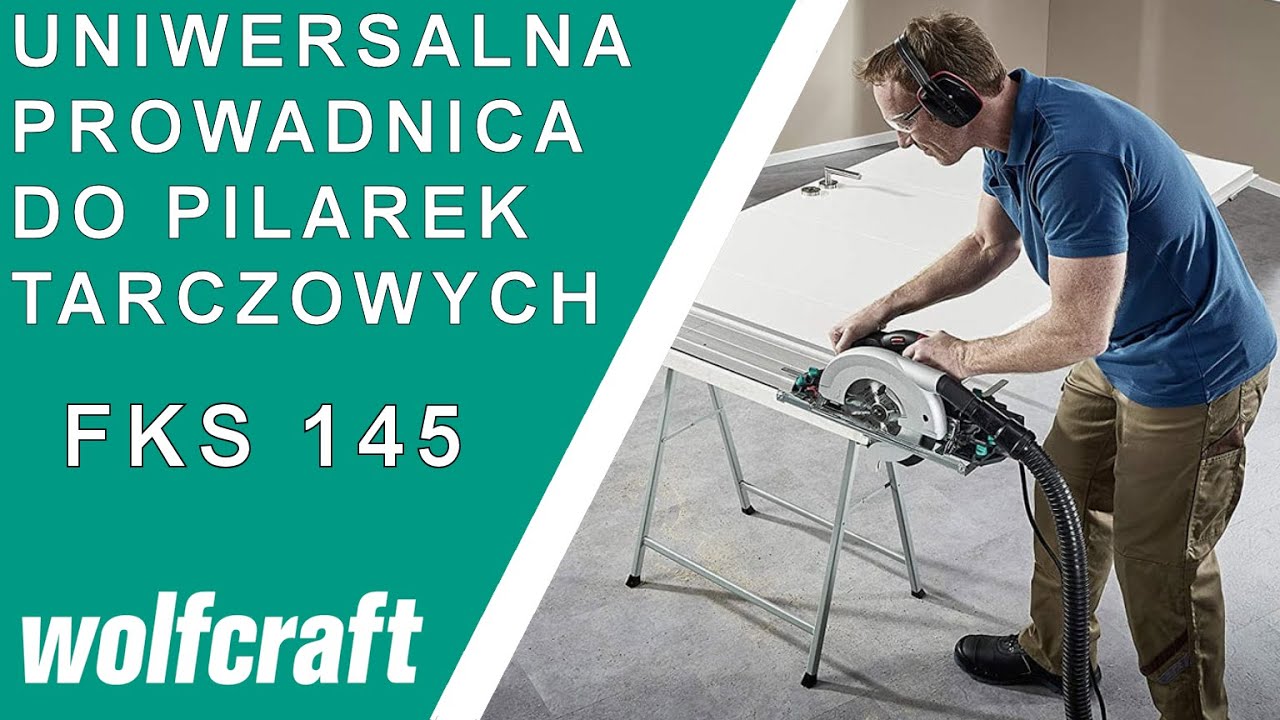 WOLFCRAFT FKS 145 Uniwersalna prowadnica do pilarek tarczowych 6913000