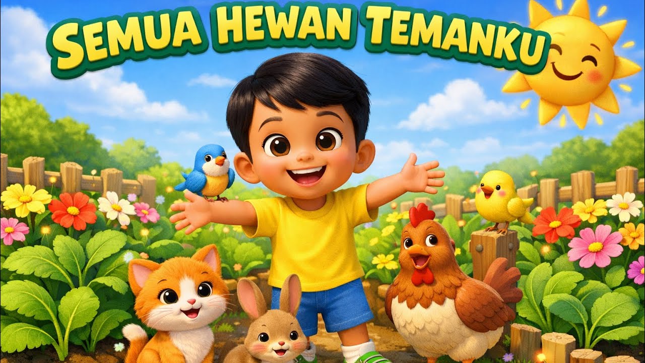 Semua Hewan Temanku | Animasi Lagu Anak Indonesia Viral #laguanakindonesia #animasilaguanak 