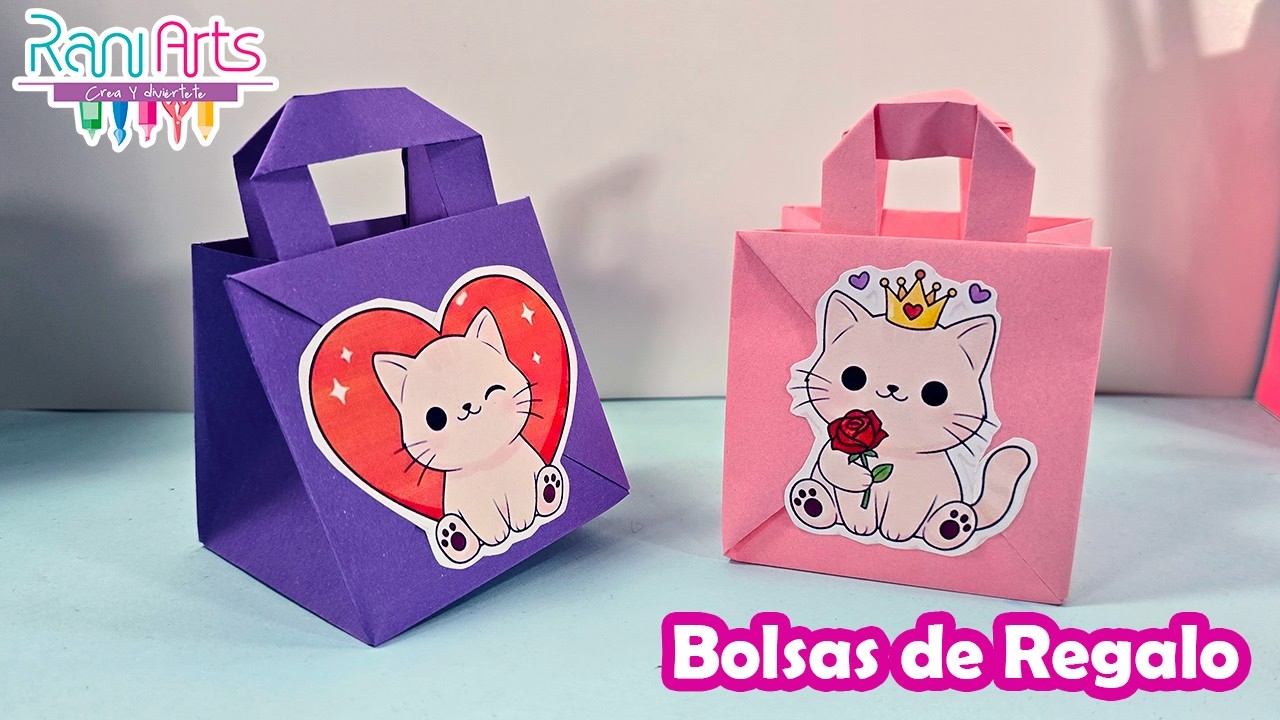 ORIGAMI - Bolsas de Regalo Fáciles 🛍 | Cómo hacer bolsas de regalo de papel