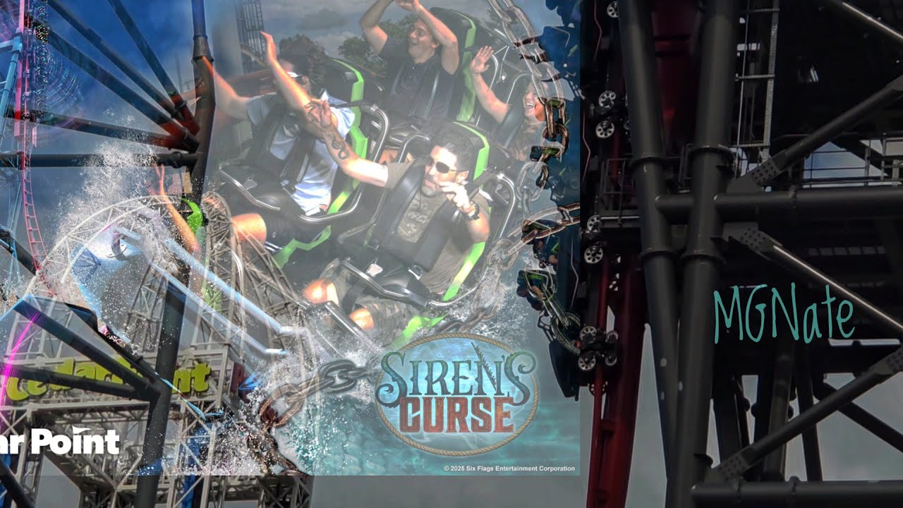 Cedar Point Nerds spontaneously ride Siren's Curse for the first time!