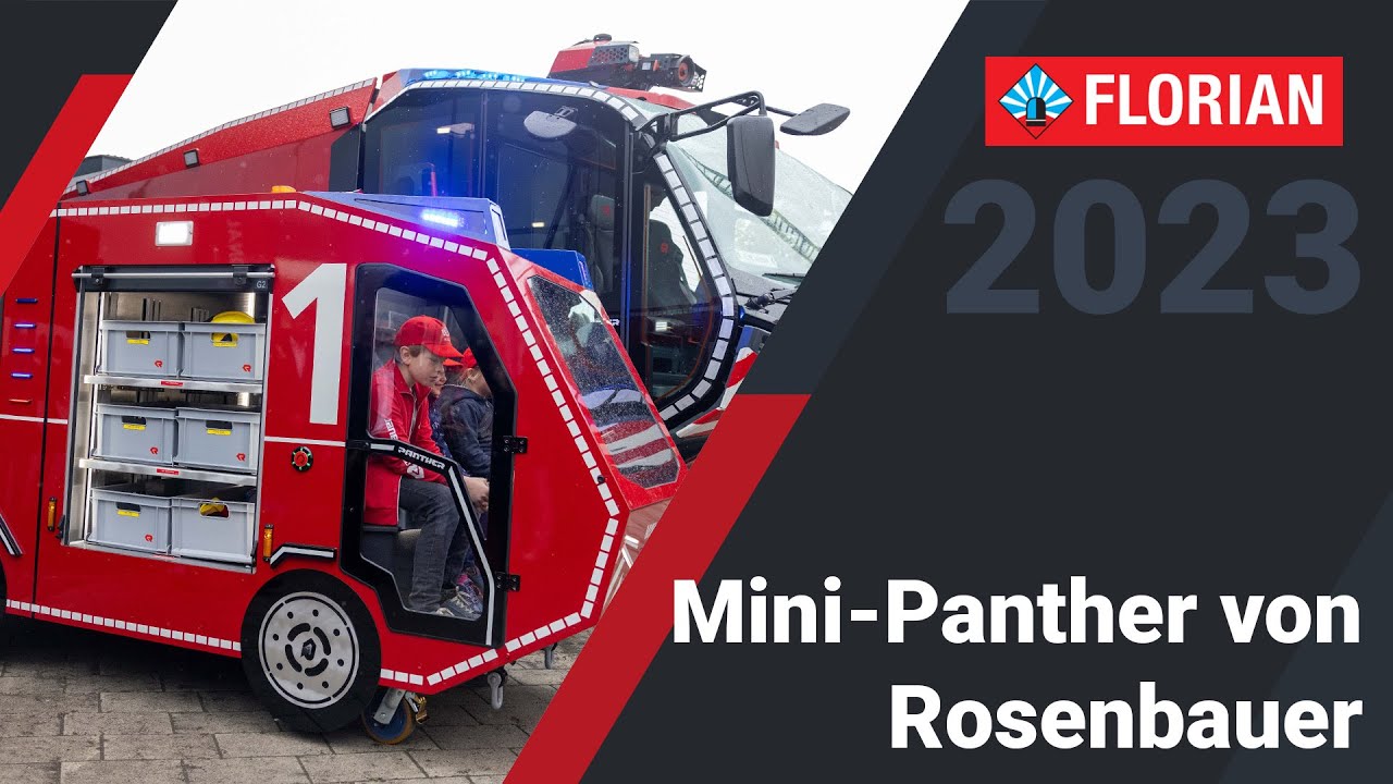 Mini-FLF: der kleine Panther von Rosenbauer am Flughafen Dresden