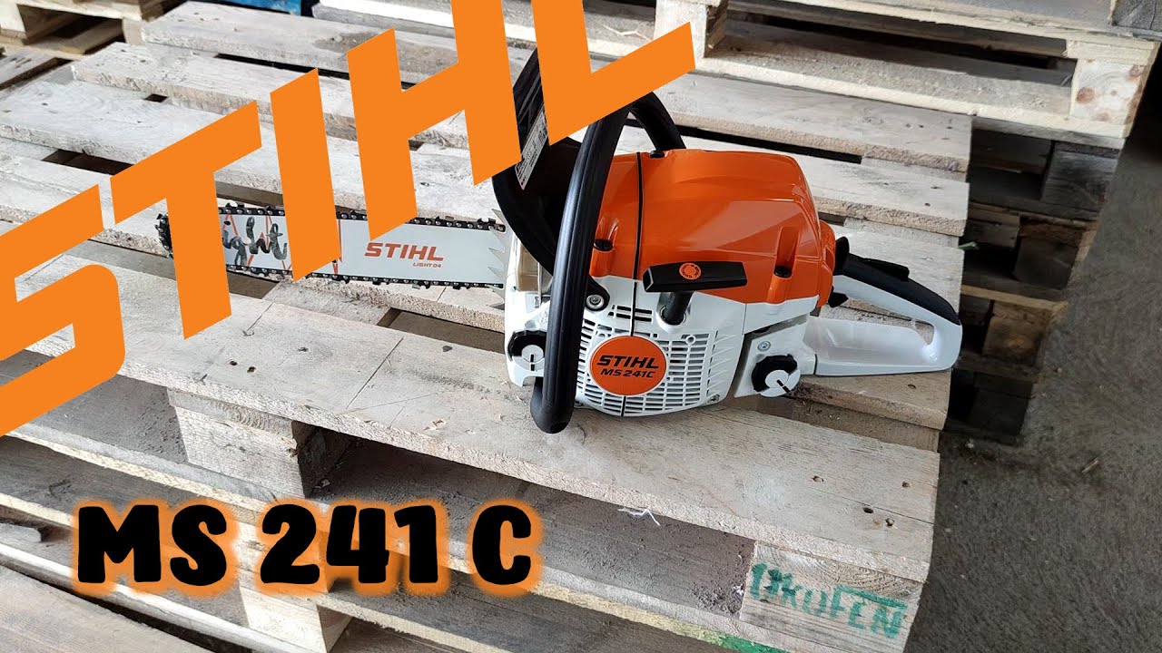 STIHL MS 241 C-M Chainsaw - Unboxing, First Start & Cutting Test