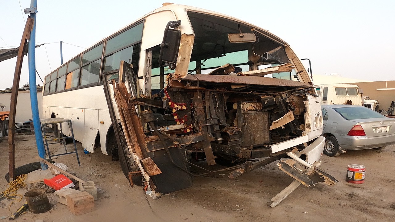 &rdquo;Accident Bus Rebuild Process | From Damage to Perfect Finish&rdquo; Heavy Accident Bus Repair&rdquo;