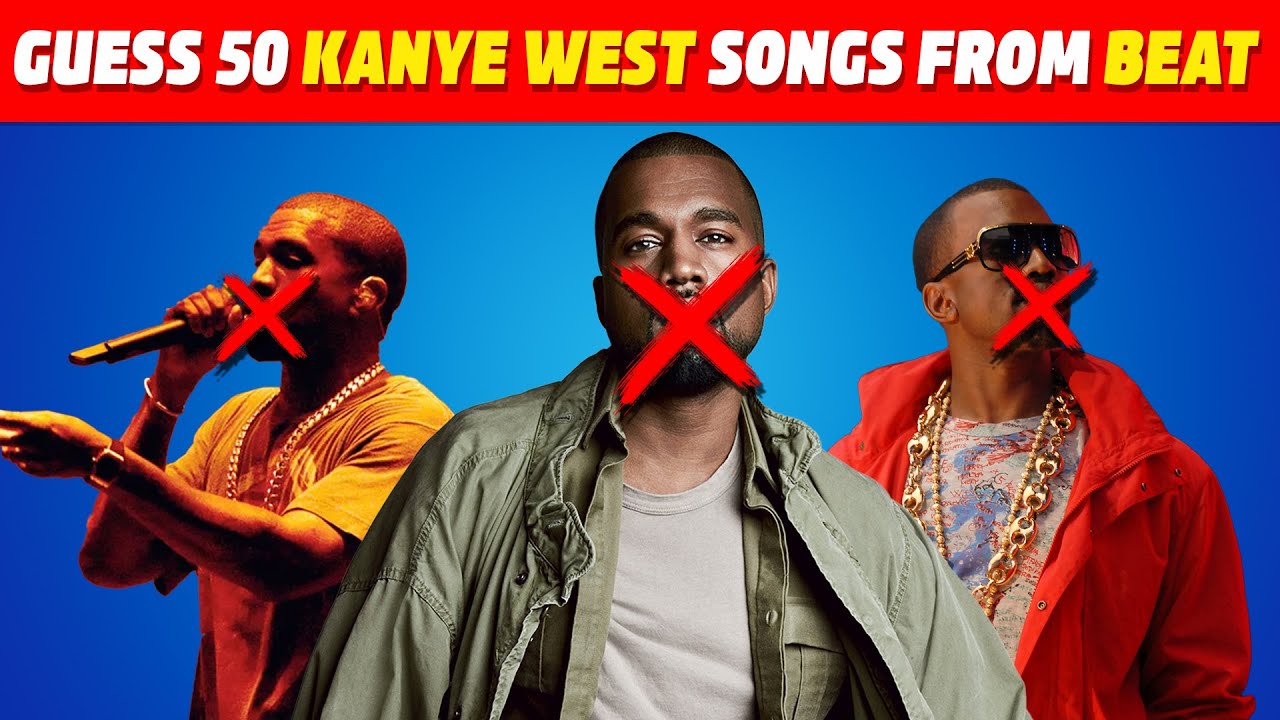 Guess 50 Kanye West songs from the beat | Easy, medium, hard | Guess the song quiz | Ye Quiz 2025