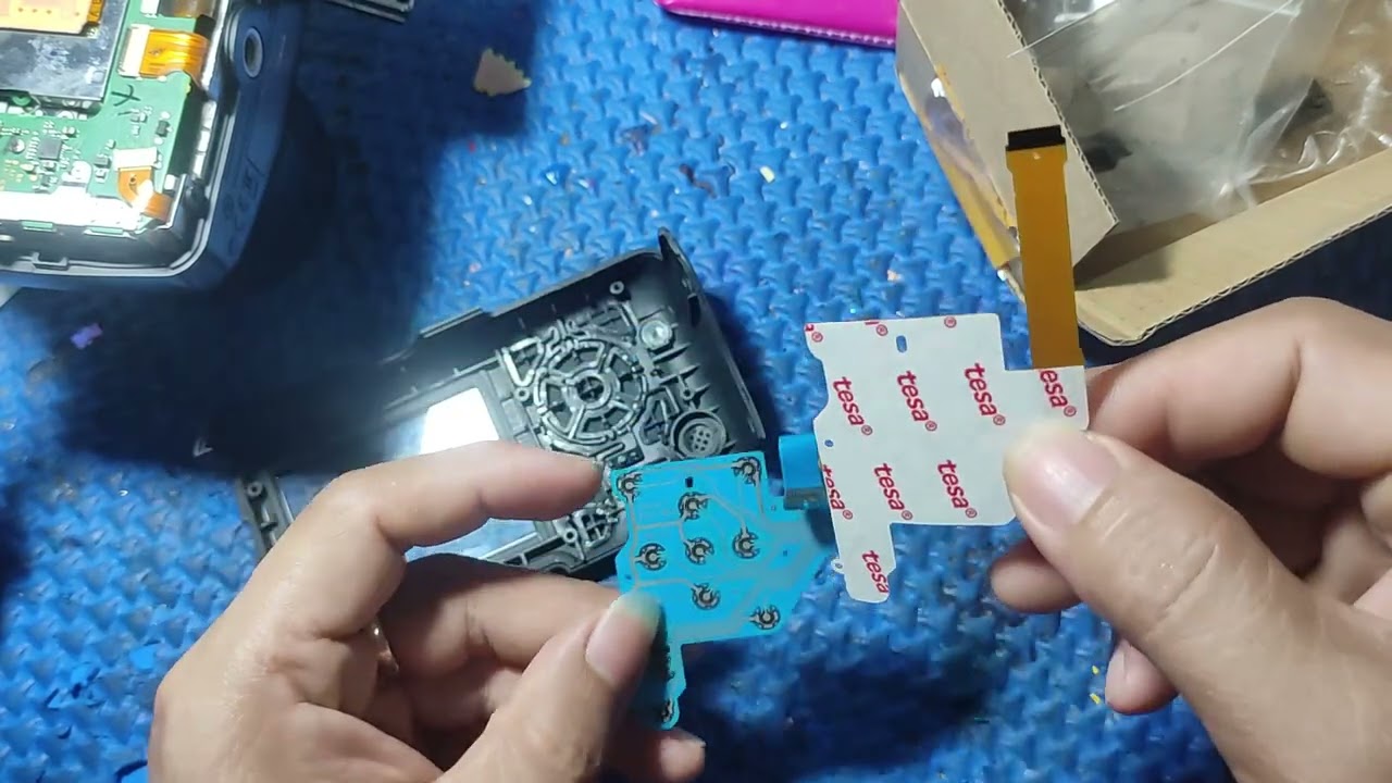 Canon DSLR 1100D Replaced Keyboard Key Button Flex Cable Board. Fixed!