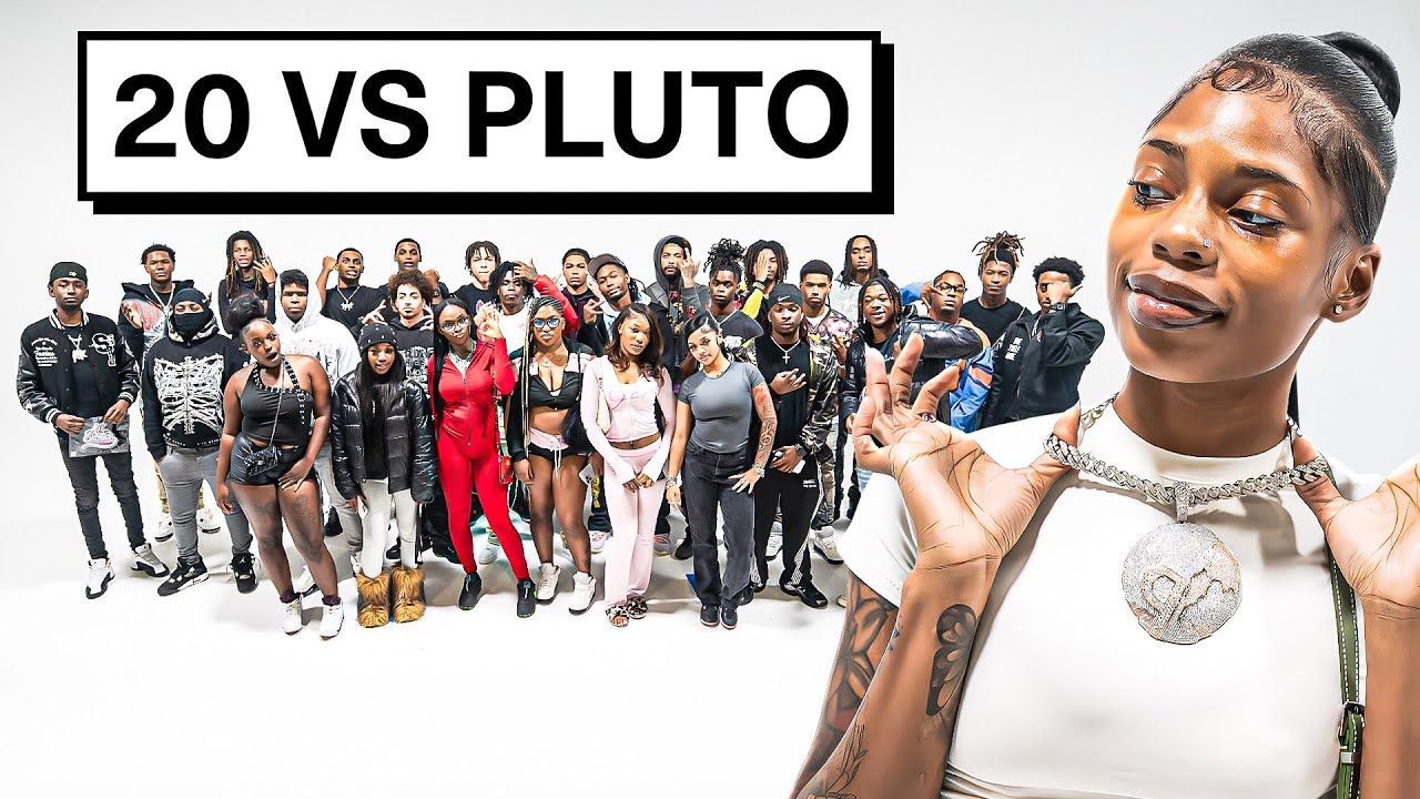 20 PEOPLE VS 1 RAPPER: PLUTO