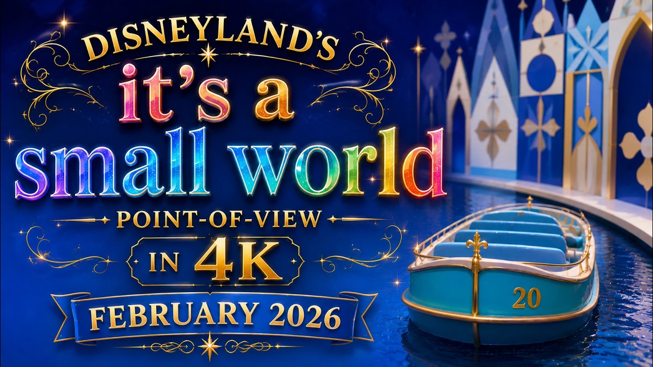 It's a Small World Disneyland - February 2026 - POV 4K Disneyland 70th Anniversary Celebration